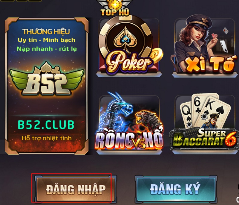 đăng nhập b52club